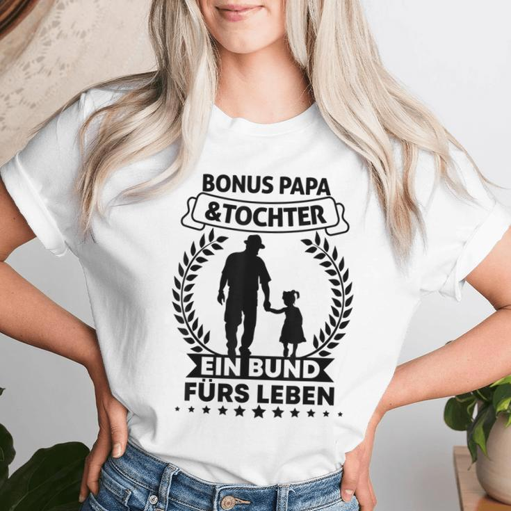 Bonus Dad And Daughter Partner Look Step Dad And Girls T-shirt Frauen Geschenke für Sie