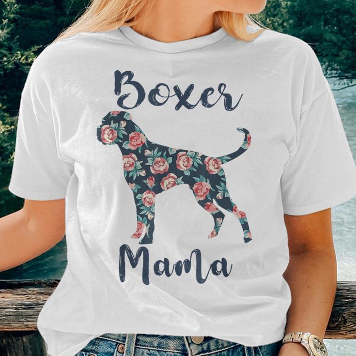 Boxer-Mama Dog Mom Mother Day Lover Women T-shirt Gifts for Her