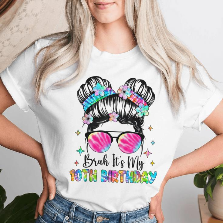 Bruh It's My 10Th Birthday 10 Year Old 10Th Birthday Girl Women T-shirt Gifts for Her