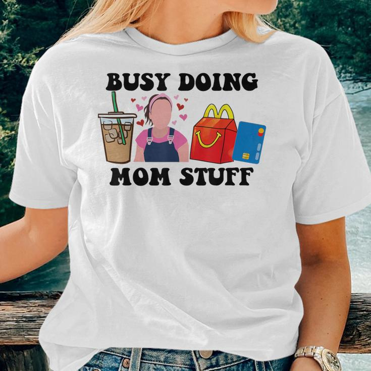 Busy Doing Mom Stuff Mommy Est 2023 New Mom Pregnancy Women T-shirt Gifts for Her