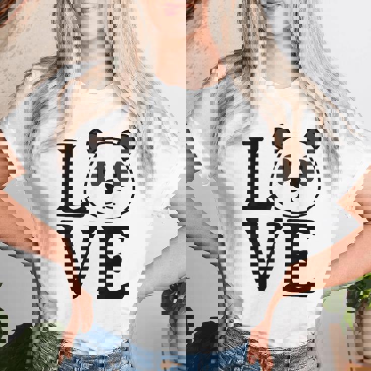 Camisa Love Pandas Camisa Para Amantes De Los Pandas Oso Panda Para Niños  Camiseta de mujer Regaloses US