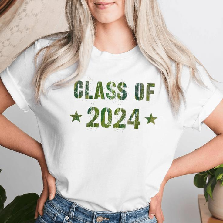 Camo Graduation Class Of 2024 12Th Grade Last Day Senior 12 Women T-shirt Gifts for Her