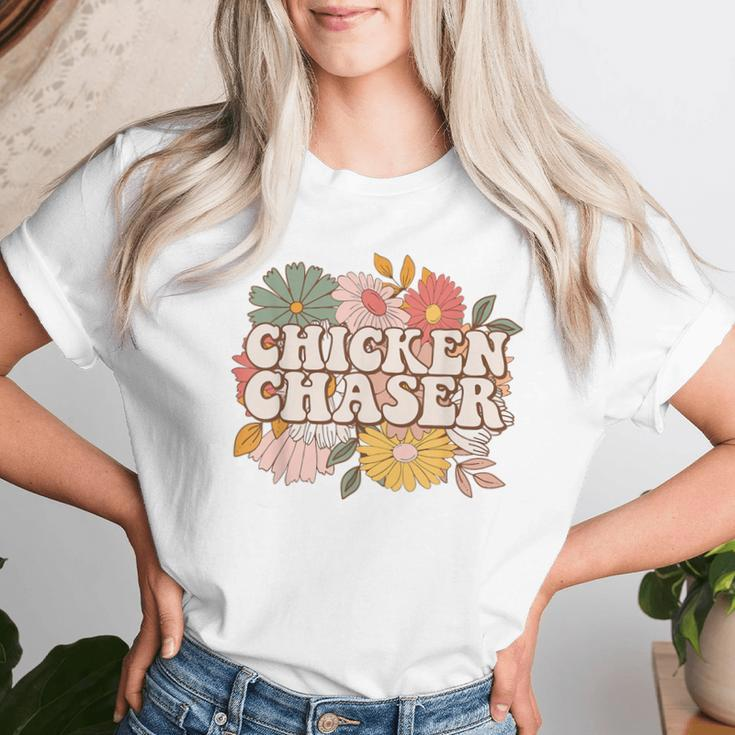 Chicken Chaser Farmer Chicken Lovers Farm Lover Women T-shirt Gifts for Her