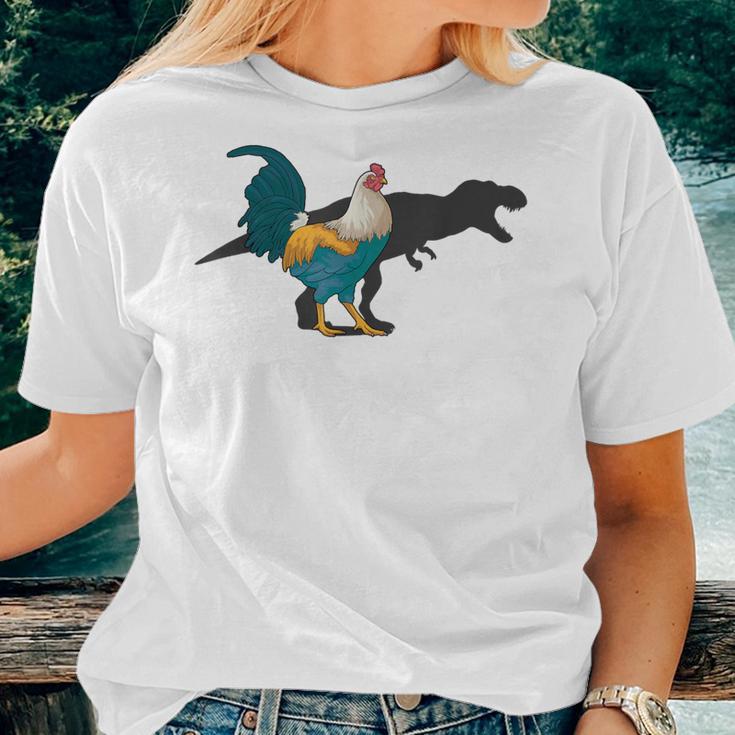 Chicken Dinosaur ShadowRex Hen Lover Cute Chicken Farmer Women T-shirt Gifts for Her