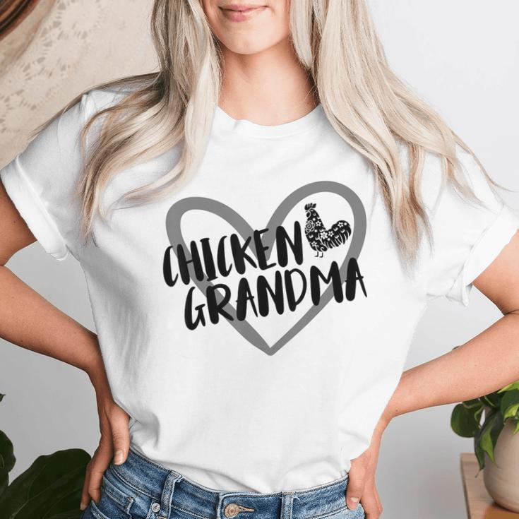 Chicken Grandma Heart Farmer Chicken Lover Women T-shirt Gifts for Her