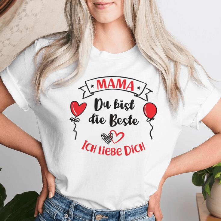 Children's Mama Du Bist Die Beste Dankeschön Mama Ich Liebe Dich T-shirt Frauen Geschenke für Sie