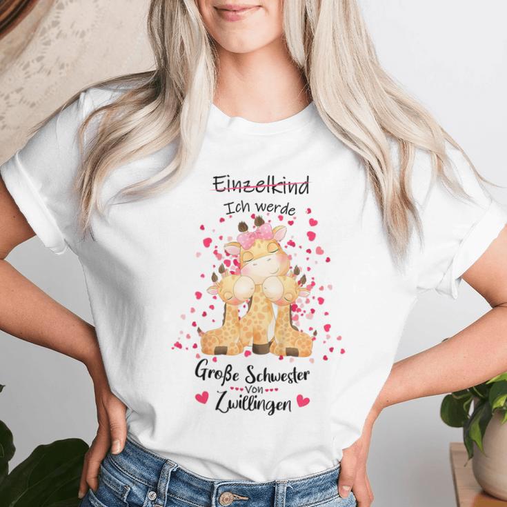 Children's Singlekind Ich Werde Große Schwesteron Zwillingen T-shirt Frauen Geschenke für Sie