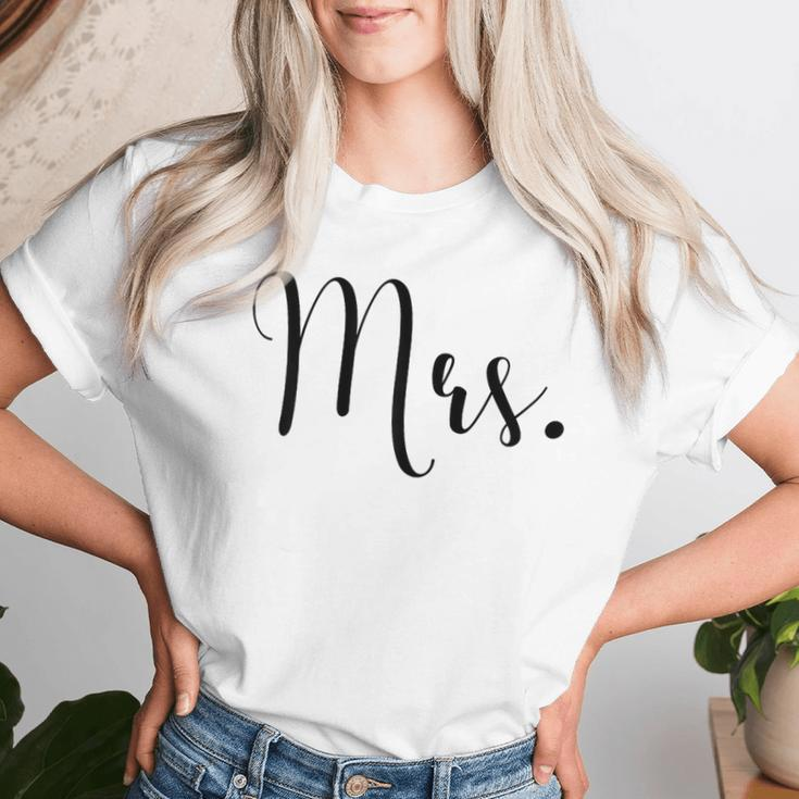 Couple Woman Marriage Bride Bachelorette Mrs Women T-shirt Gifts for Her