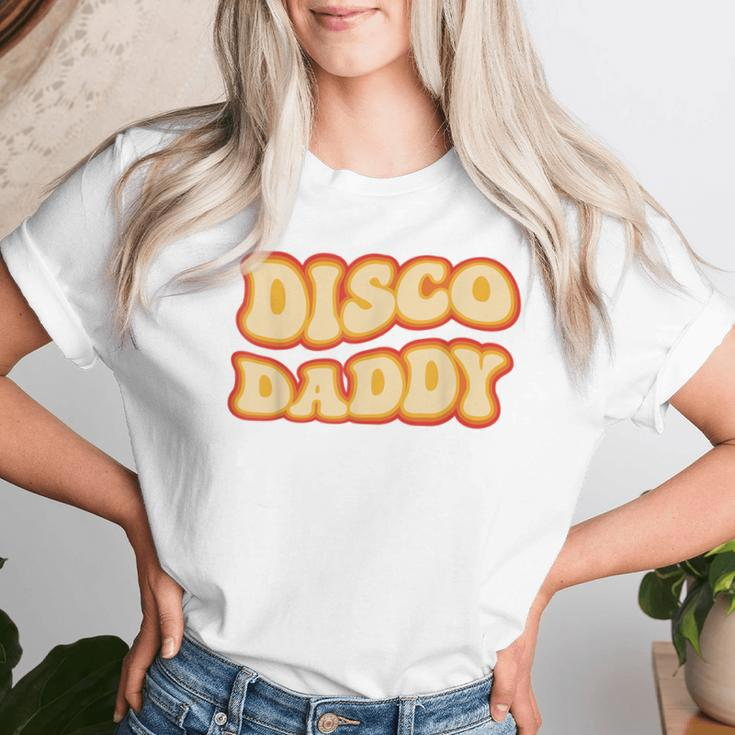 Disco Daddy 70S Dancing Party Retro Vintage Groovy Women T-shirt Gifts for Her