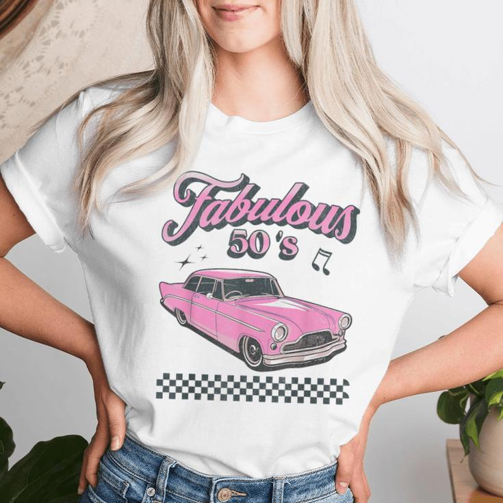 Fabulous Fifties Rock And Roll 50S Vintage Classic 1950S Car Women T-shirt Gifts for Her