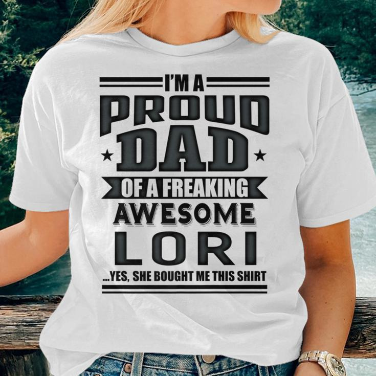 Family Father's Day Dad Daughter Lori Name Men Women T-shirt Gifts for Her