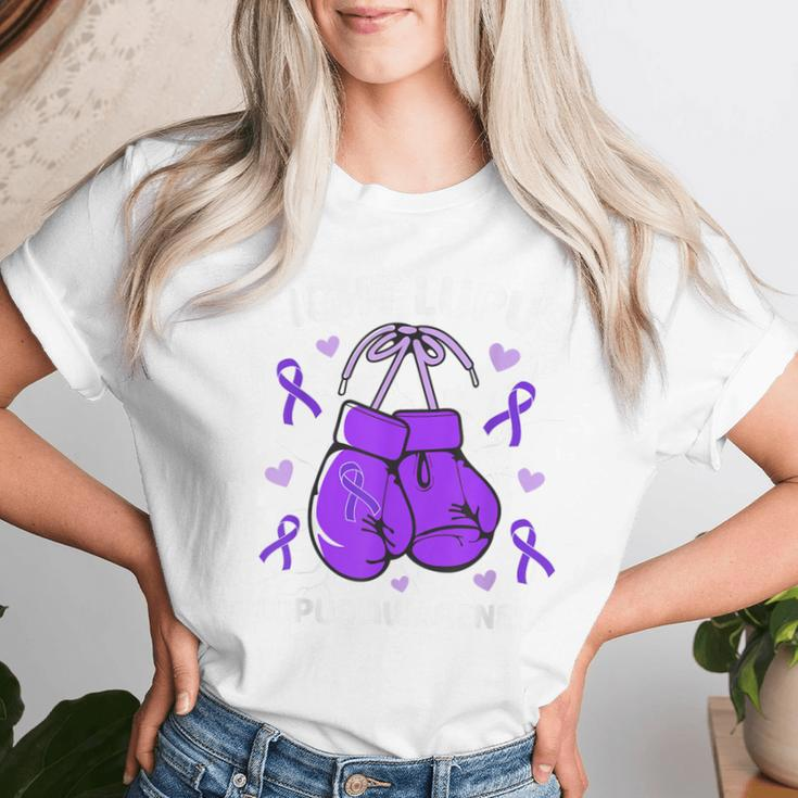 Fight Lupus Purple Awareness Ribbon Lupus Fighter Men Women T-shirt Gifts for Her