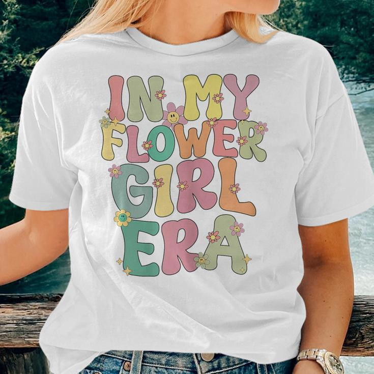In My Flower Girl Era Retro Groovy Flower Girl Cute Women T-shirt Gifts for Her