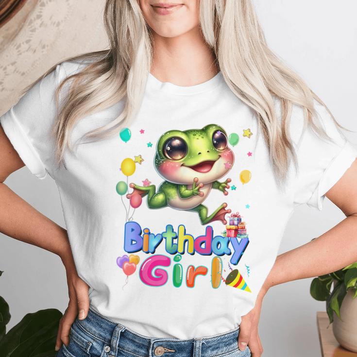 Frosch Geburtstag Prinzessin Mädchen It's My Birthday Frosch T-shirt Frauen Geschenke für Sie