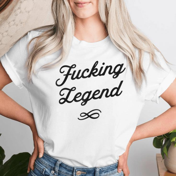 Fucking Legend Black Txt Version Adult Women Women T-shirt Gifts for Her