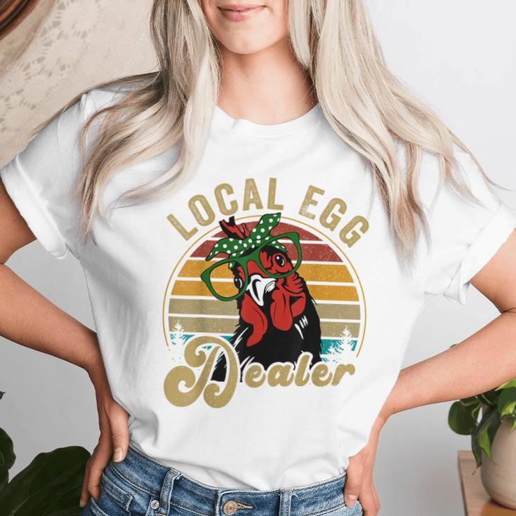 Chicken- Local Egg Dealer Mom Mother Day Mama Hen Women T-shirt Gifts for Her