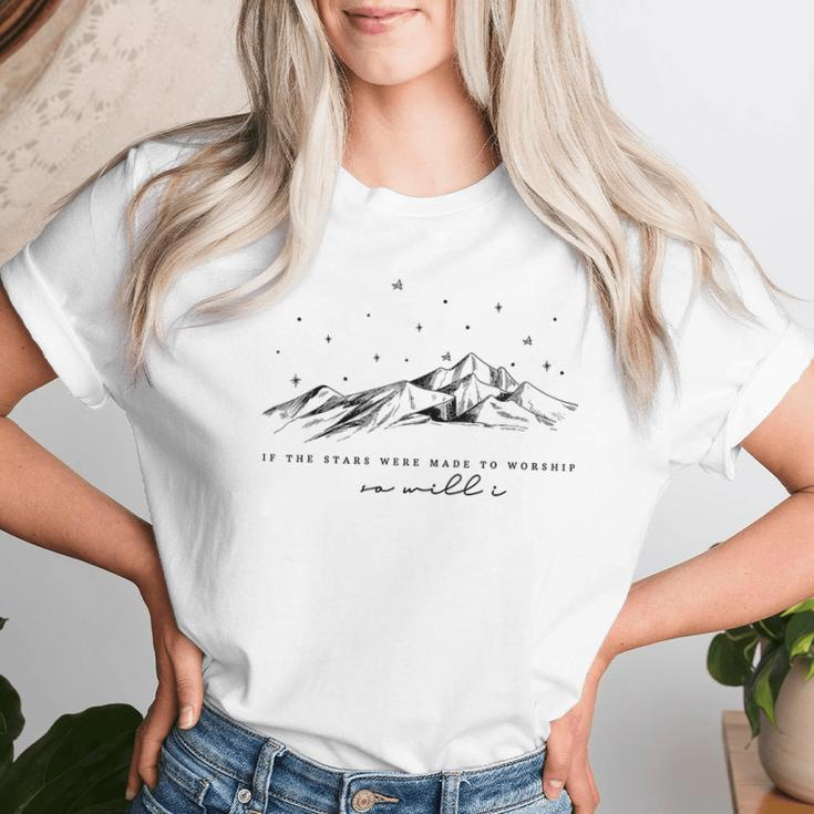 If The Stars Were Made To Worship Christian Women T-shirt Gifts for Her