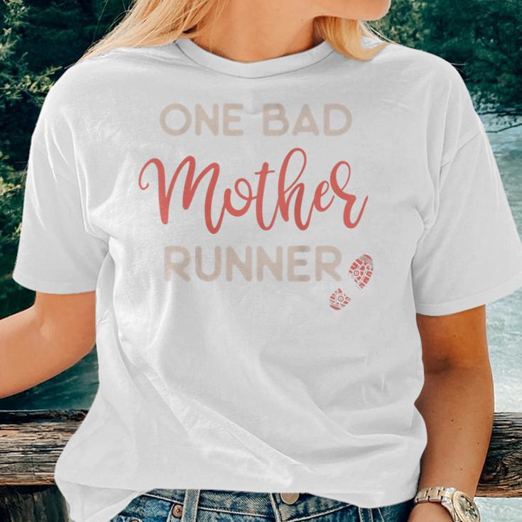 Tanks For Runners Half Marathon One Bad Mother Runner Women T-shirt Gifts for Her