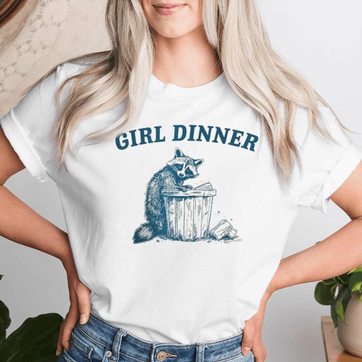 Trash Panda Girl Dinner Raccoon Women T-shirt Gifts for Her