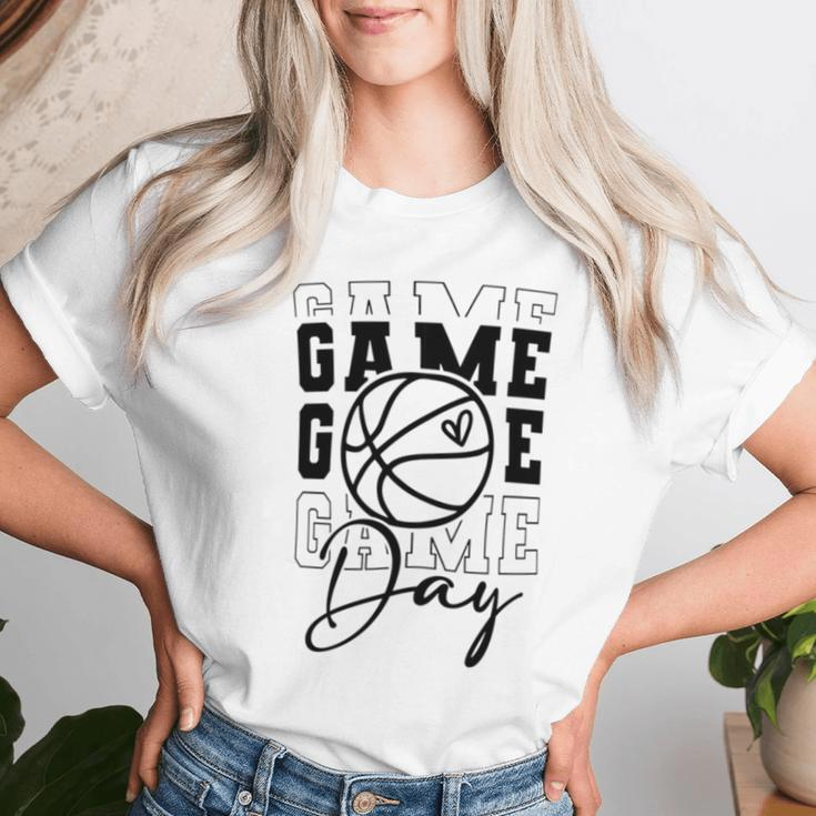 Game Day Sport Lover Basketball Mom Girl Women T-shirt Gifts for Her