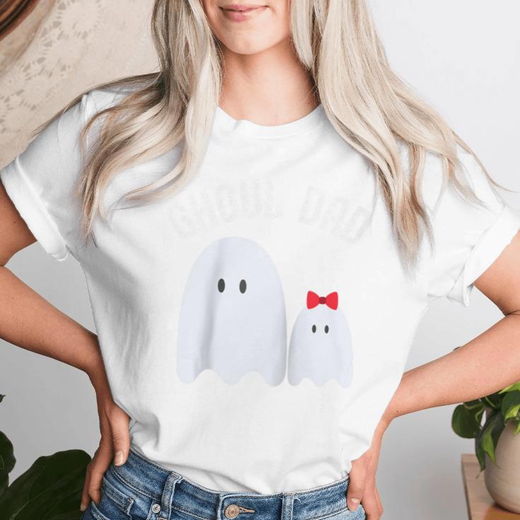 Ghoul Dadatertag Papaon Mädchenater Tochter Ghost Raglan T-shirt Frauen Geschenke für Sie