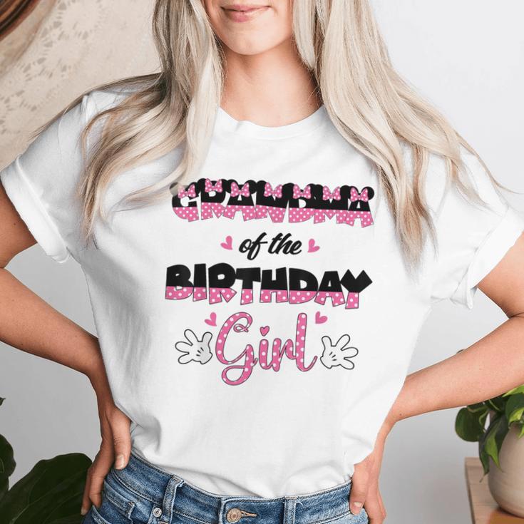 Grandma Of The Birthday Girl Mouse Family Matching Women T-shirt Gifts for Her