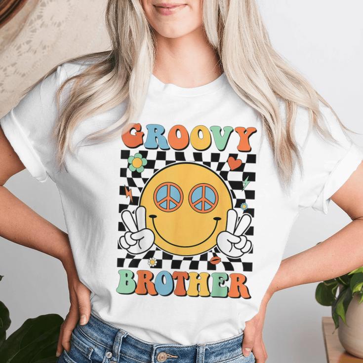 Groovy Brother Matching Family 70S 80S Retro Hippie Costume Women T-shirt Gifts for Her