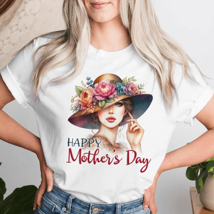 Happy Mother's Day Cute Floral Mom Mommy Grandma Womens Women T-shirt Gifts for Her