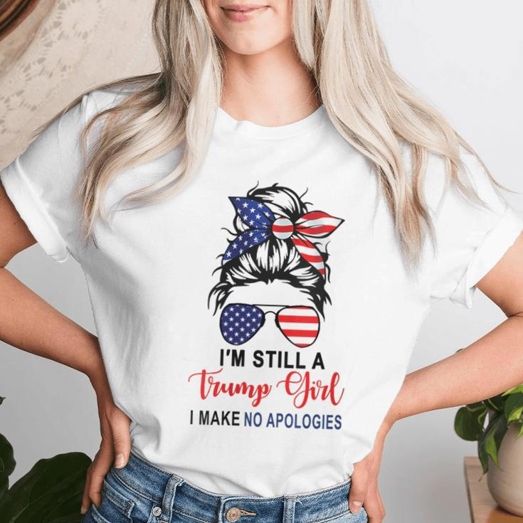 I'm Still A Trump Girl Make No Apologies Patriotic American Women T-shirt Gifts for Her