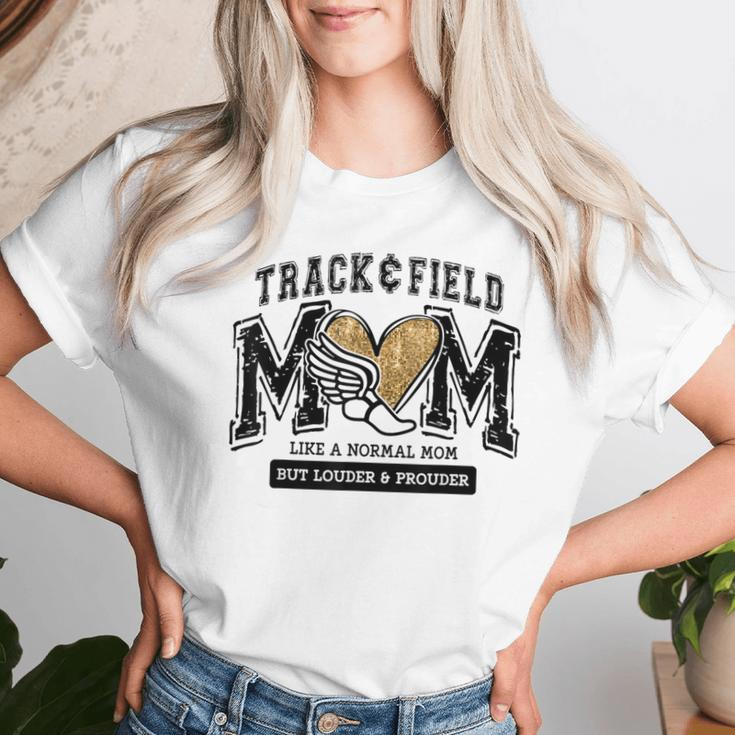 Loud Proud Track Mom Runner Track And Field Mama Women T-shirt Gifts for Her