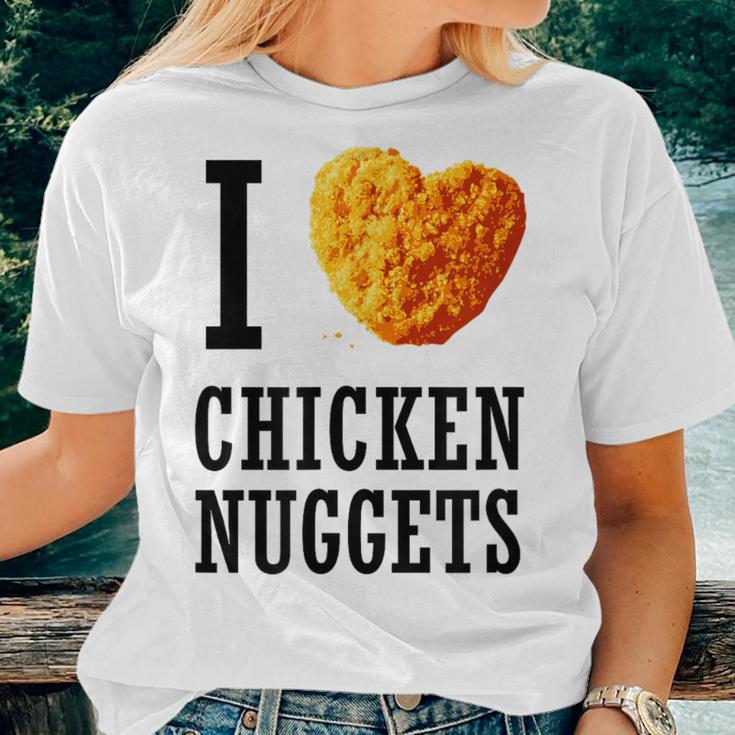 I Love Chicken Nuggets Heart 1 Women T-shirt Gifts for Her