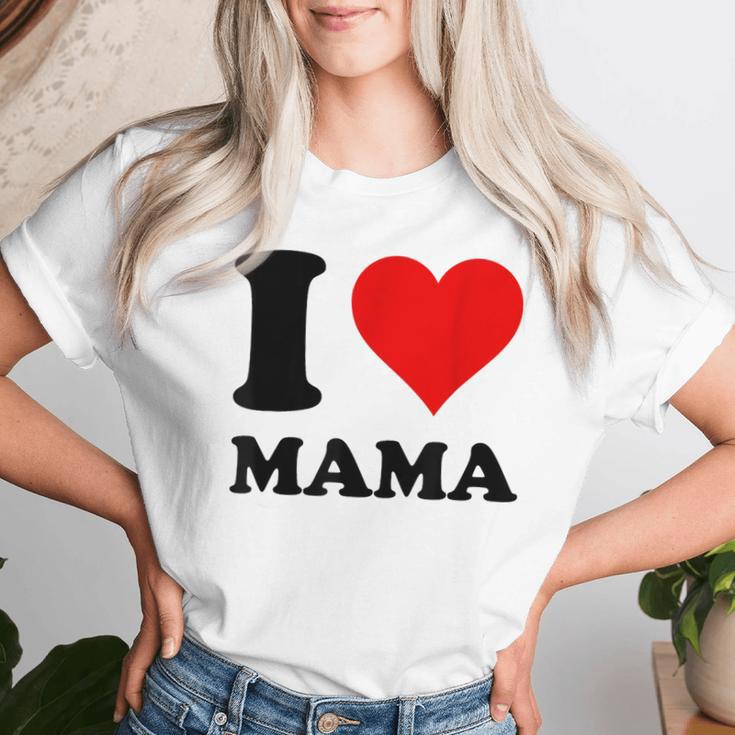 I Love Mama T-shirt Frauen Geschenke für Sie