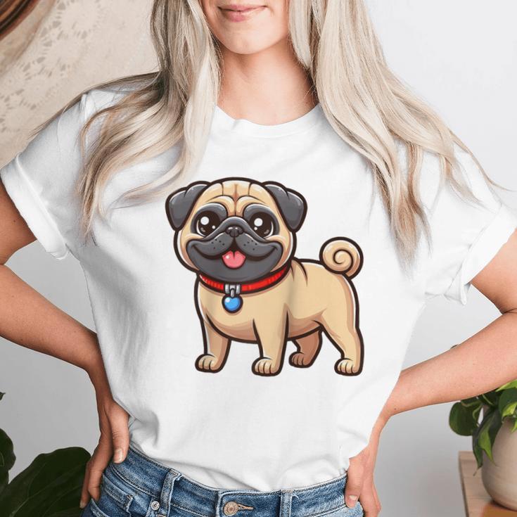 Lustiger Mops Hund Niedlicher Mops Mama Mops Papa Lustiger Mops Raglan T-shirt Frauen Geschenke für Sie