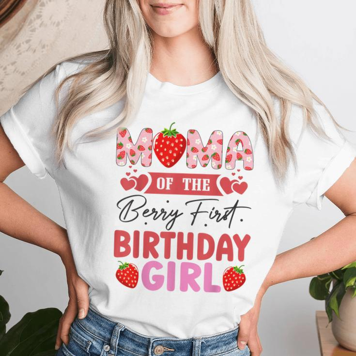Mama Of The Berry First Birthday Girl Sweet Strawberry Women T-shirt Gifts for Her