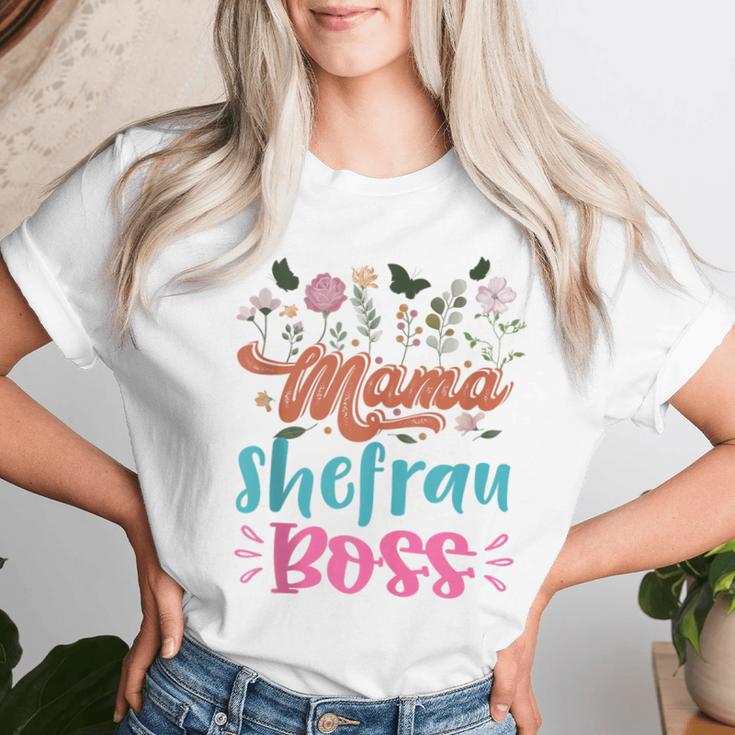 Mama Ehefrau Boss Mit Spruch Lustig Muttertag T-shirt Frauen Geschenke für Sie