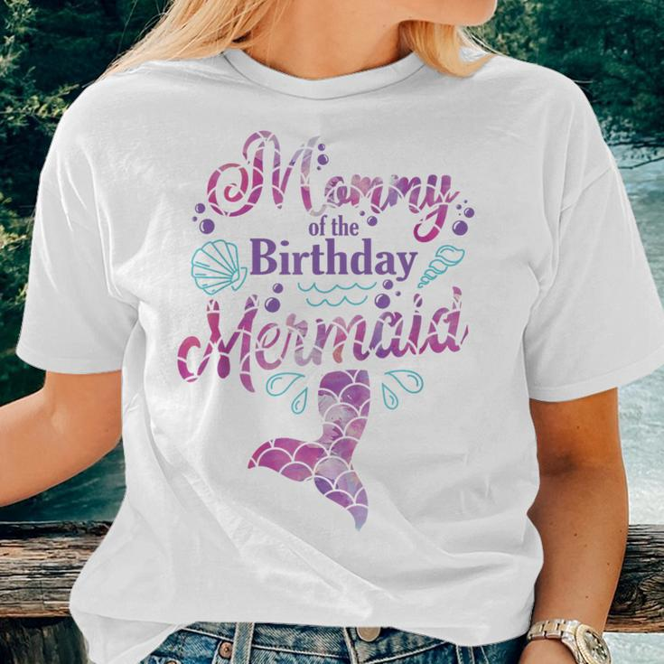 Mommy Of The Birthday Mermaid Birthday Party Mermaid Mother Women T-shirt Gifts for Her