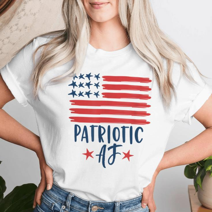 Patriotic Af American Flag 4Th Of July Men Women T-shirt Gifts for Her