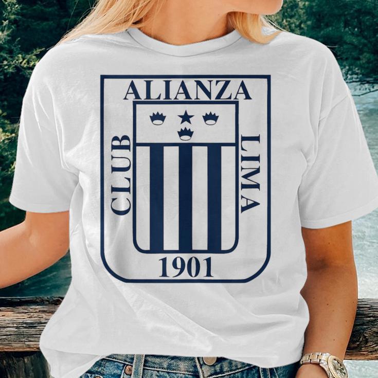 Peru Peruvian Alianza Lima Soccer Women T-shirt Gifts for Her