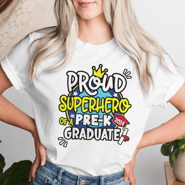 Proud Superhero Team 2024 Boys Girls Pre-K Crew Graduation Women T-shirt Gifts for Her