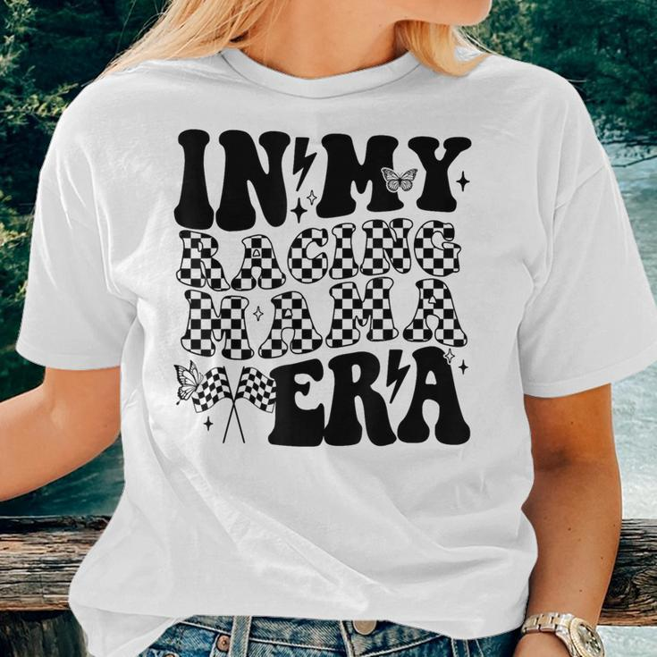 In My Racing Mama Era Race Mom Checkered Mama Of Racer Women T-shirt Gifts for Her