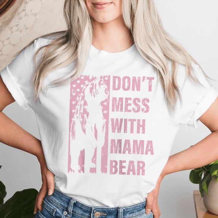 Retro Don't Mess With Mama Bear Lustiger Muttertag Raglan T-shirt Frauen Geschenke für Sie