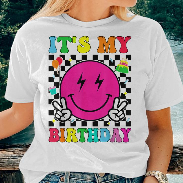 Retro Groovy It's My Birthday Boys Girls Kid Bday Women T-shirt Gifts for Her