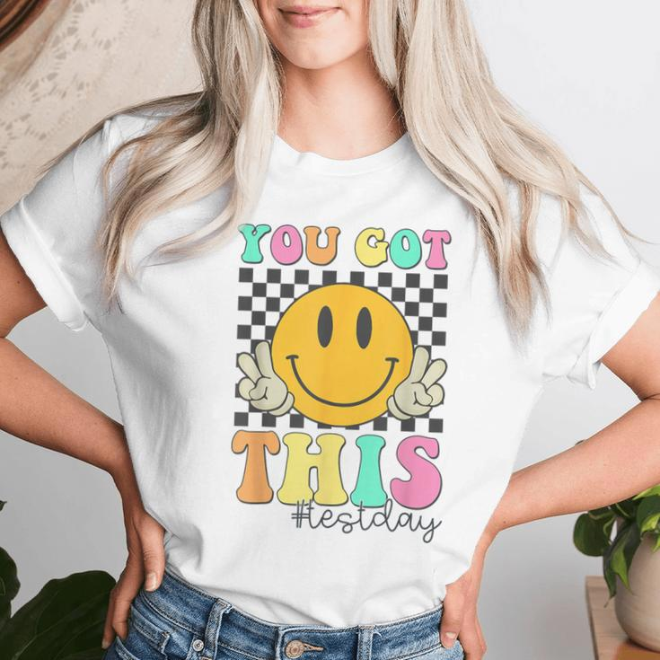 Retro You Got This Test Day Testing Teacher Motivational Women T-shirt Gifts for Her