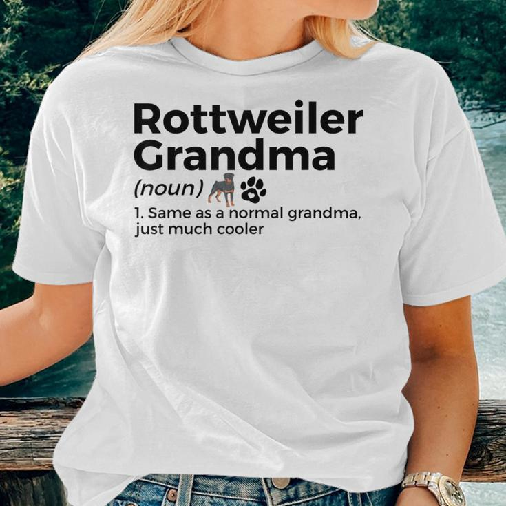 Rottweiler Grandma Definition Rottweiler Owner Dog Women T-shirt Gifts for Her