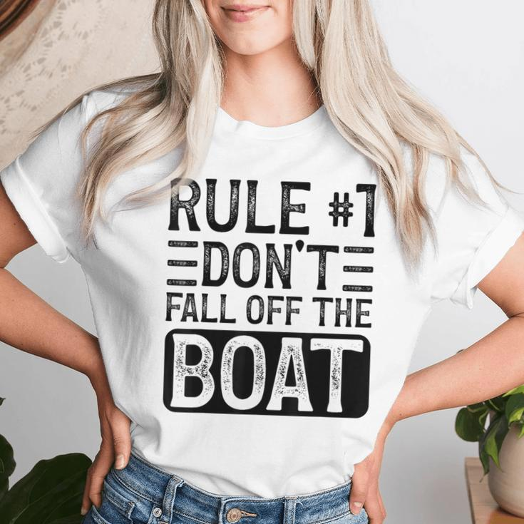 Rule 1 Don't Fall Off The Boat Cruise Ship Vacation Women T-shirt Gifts for Her