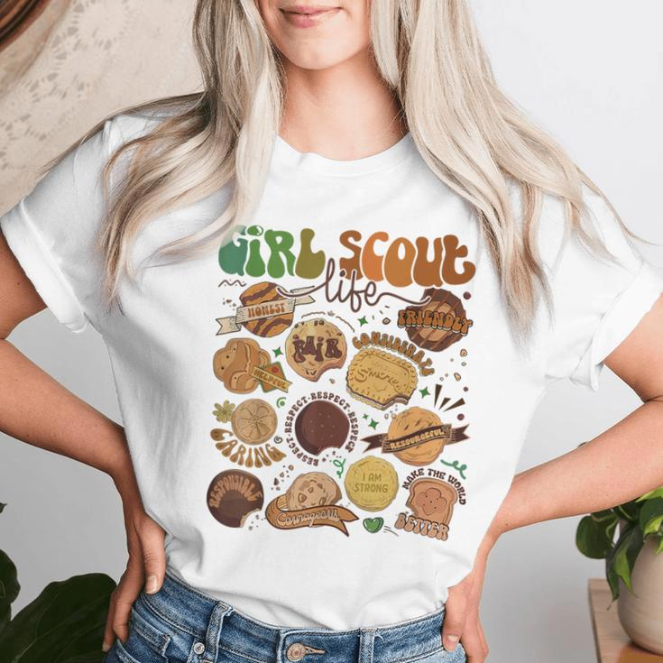 Scout Girl Cookie Dealer Girl Troop Leader Scout Dealer Women T-shirt Gifts for Her
