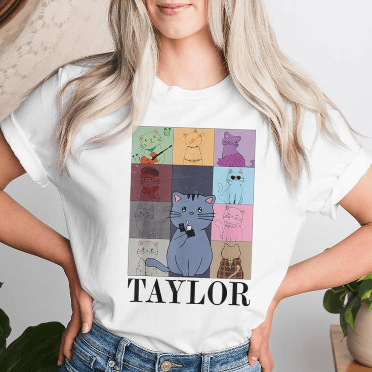 Taylor Personalized Name I Love Taylor Girl Groovy 70'S Women T-shirt Gifts for Her
