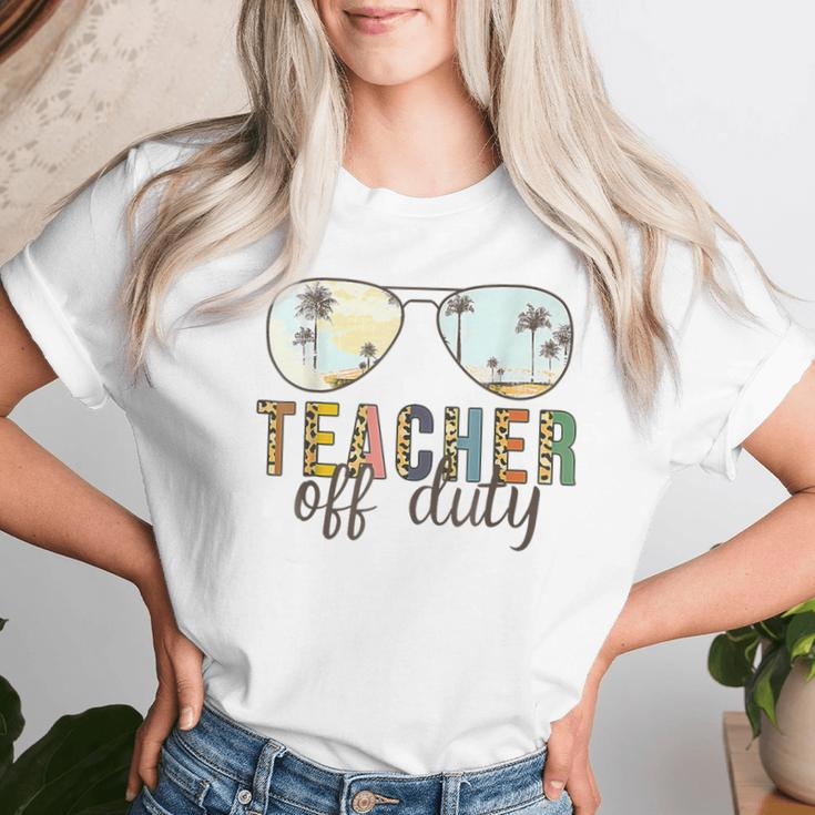 Teacher Off Duty Last Day Of School Summer Teacher Mode Off Women T-shirt Gifts for Her