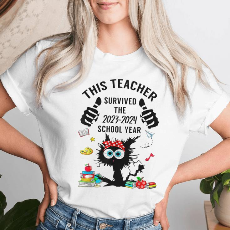 This Teacher Survived 2024 School Year Teacher Graduation Women T-shirt Gifts for Her