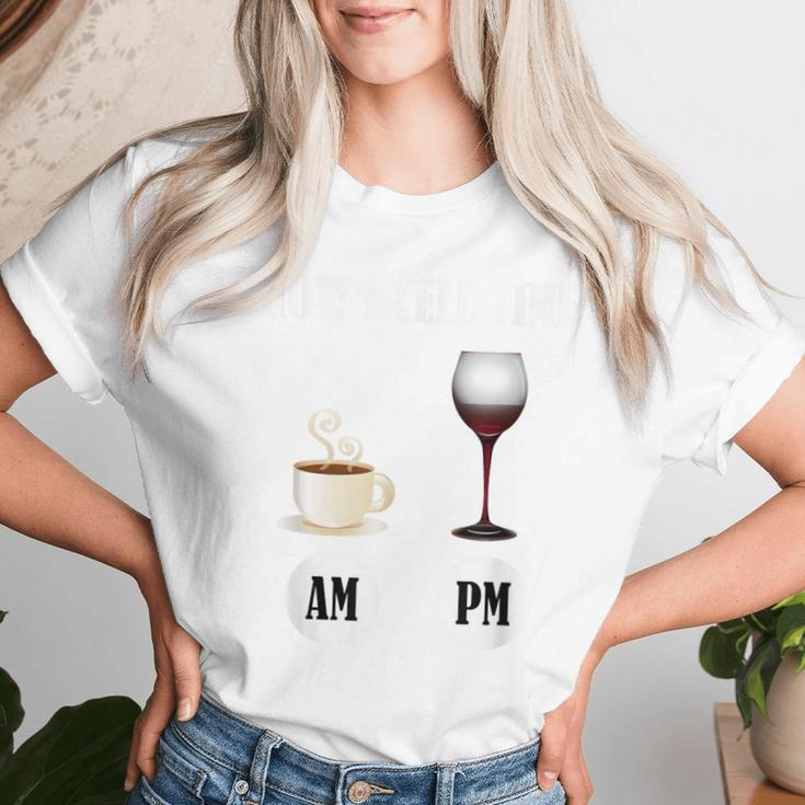How I Tell Time Coffee And Wine Women T-shirt Gifts for Her